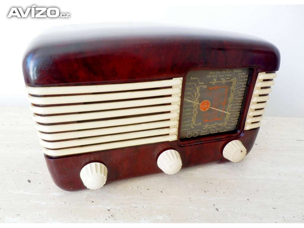 Starožitné a plně funkční rádio Tesla Talisman 306U, rok výroby 1951/52